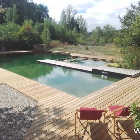 Gite Les Cabanes De Fallot Pour 15 Personnes - Piscine Naturelle L'isle-Bouzon Buitenkant foto
